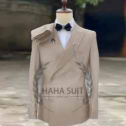 Men's Wedding Tuxedo Elegant Men's Sui 2-piece Set Customized Color Groom And Groomsmen Tuxedo Full Set