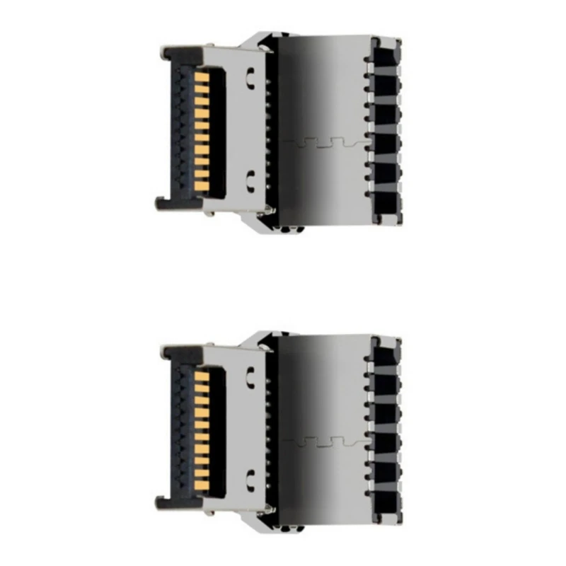 587B 90 Degree Angled USB 3.2 Internal Connectors Male To Female Adapter For Motherboards Front Panel 20Gbps Data Transfer Space