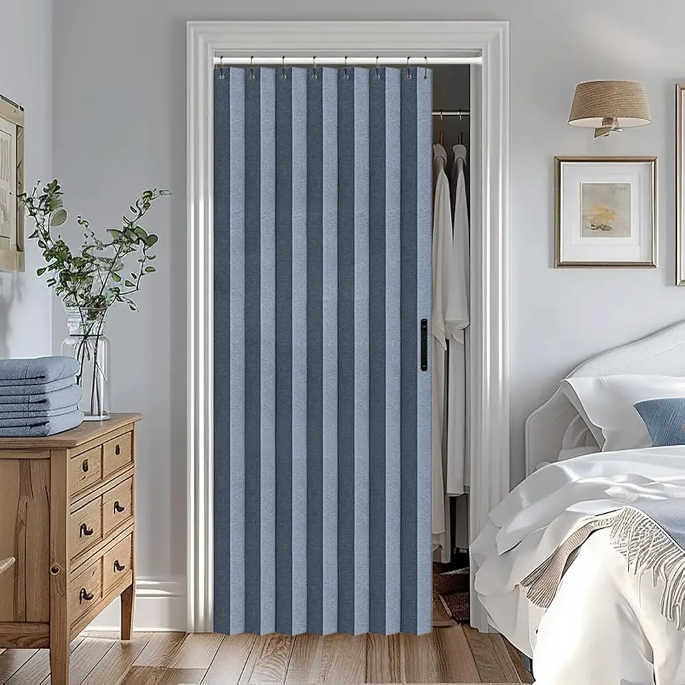 

Accordian Style Door Ains For Bedroom, And Closet Without Door, Room Divider Ain For Living Room/Bathroom/Bedroom, 1 Panel With