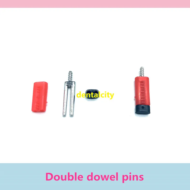 21MM Dental Laboratory Use Double Twin Pin with Plastic Easily used with Pindex Machine Length