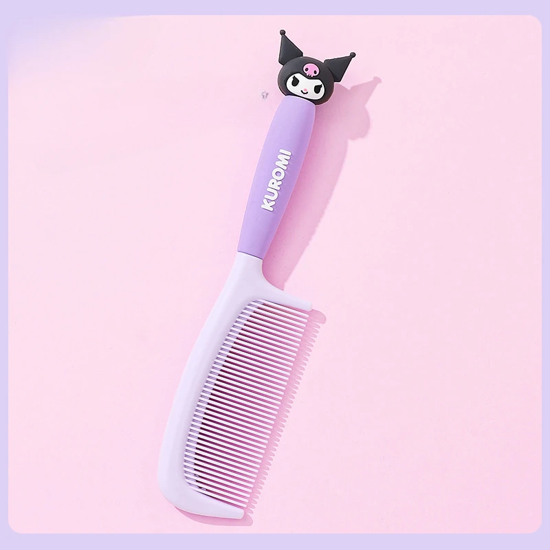 Kawaii Hello Kitty Anti-Static Plastic Hairdressing Comb Sanrio Anime Fashion Children Portability Comb for Girls Women Gift