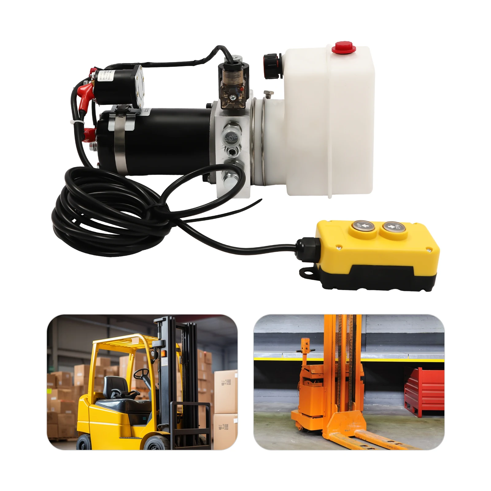 

Гидравлическая силовая установка, электрический гидравлический насос 800 Вт, одностороннего действия, 1.1 см³/об с дистанционным управлением для самосвального прицепа, подъемника, цилиндра