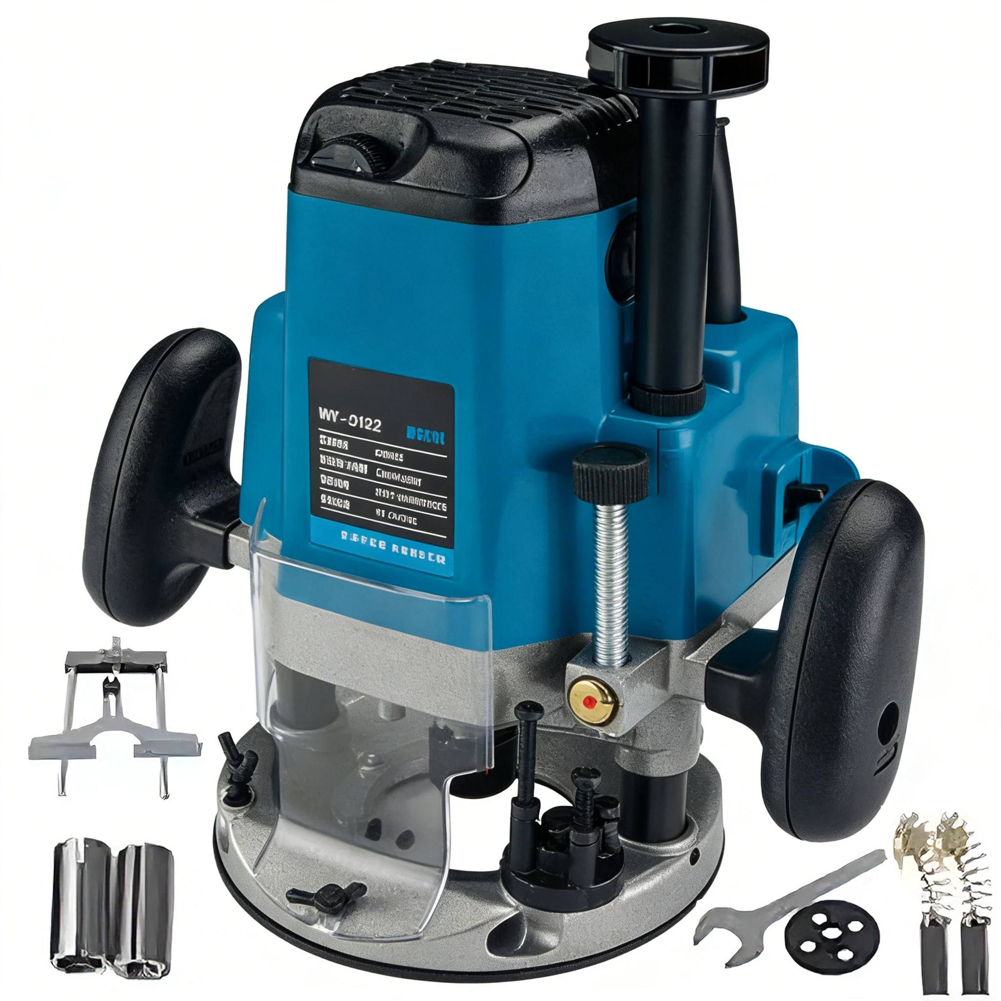 Carver elettrico professionale per legno da 2200 W, alta velocità da 30000 giri/min, trimmer all-in-one per incisione, fresatura, scanalatura, perforazione