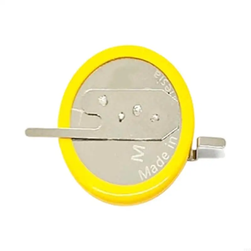 ML1220 3V Lithium Cell With Strong Welding Pin For Stable Power Supply Yellow 