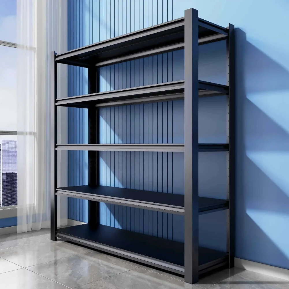 Estante de almacenamiento multicapa de acero resistente y grueso, estante de hierro para organización de exhibición de pie para el hogar, balcón y dormitorio