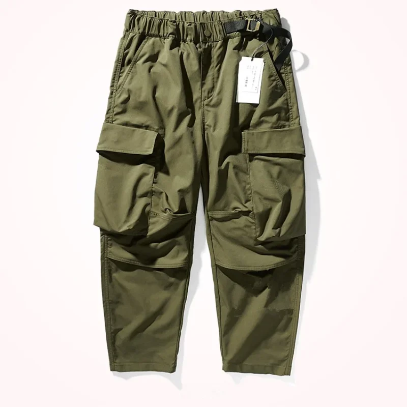 

Loose Straight Cargo Pants Men 's Fashion Japanese-Style Retro All -Matching Casual Pants Multi-Pocket Wide Leg Daddy Pants