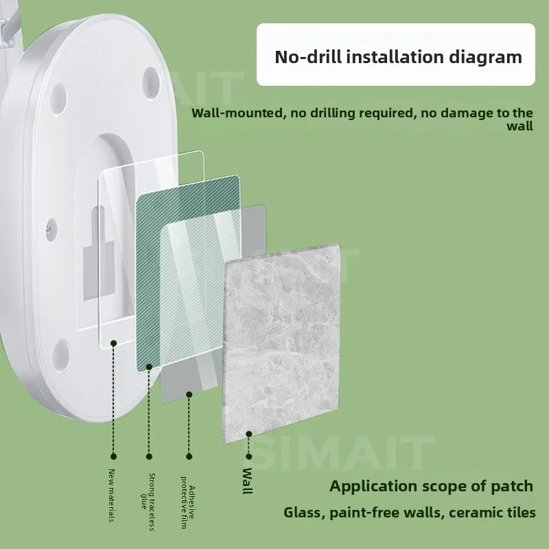 Living Room Wall Small Fan, Student Dormitory, Kitchen Office Household Electric Fan, Bathroom Wall Fan