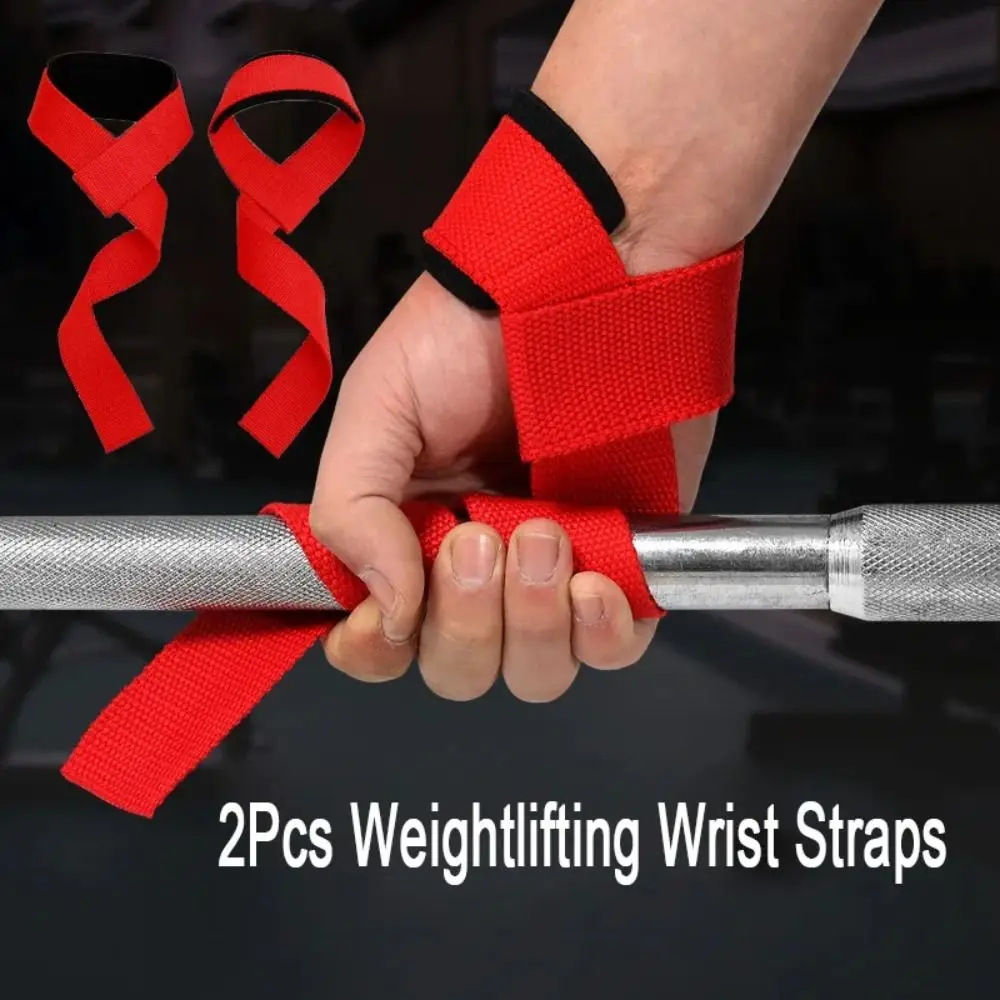 Adjustable Weightlifting Wrist Straps Non-slip Added Friction Wrist Support Straps Padded Comfortable Sports Grip Band
