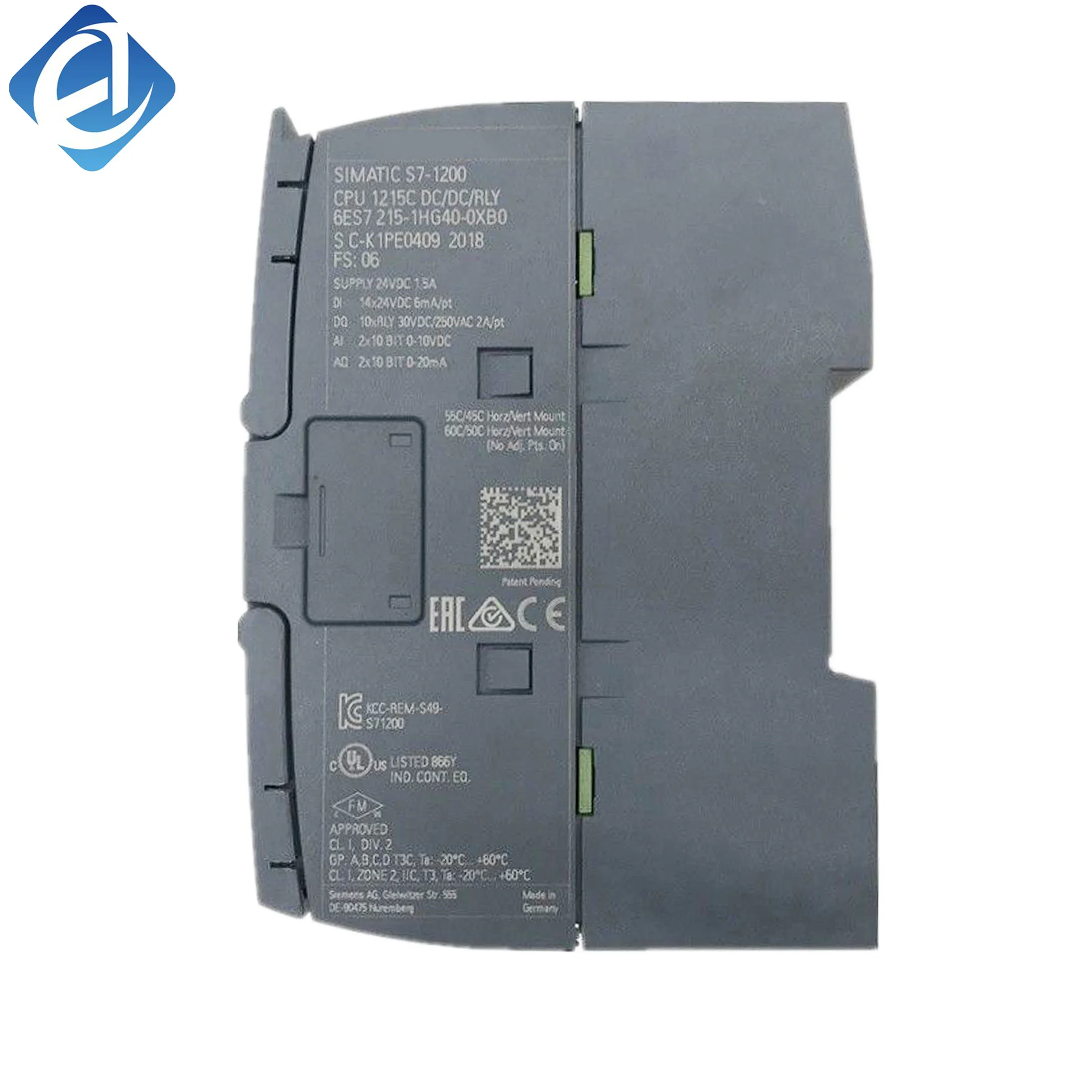 New Original 6ES7215-1HG40-0XB0 6es72151hg400xb0 S7-1200 PLC Controller Stock In Warehouse