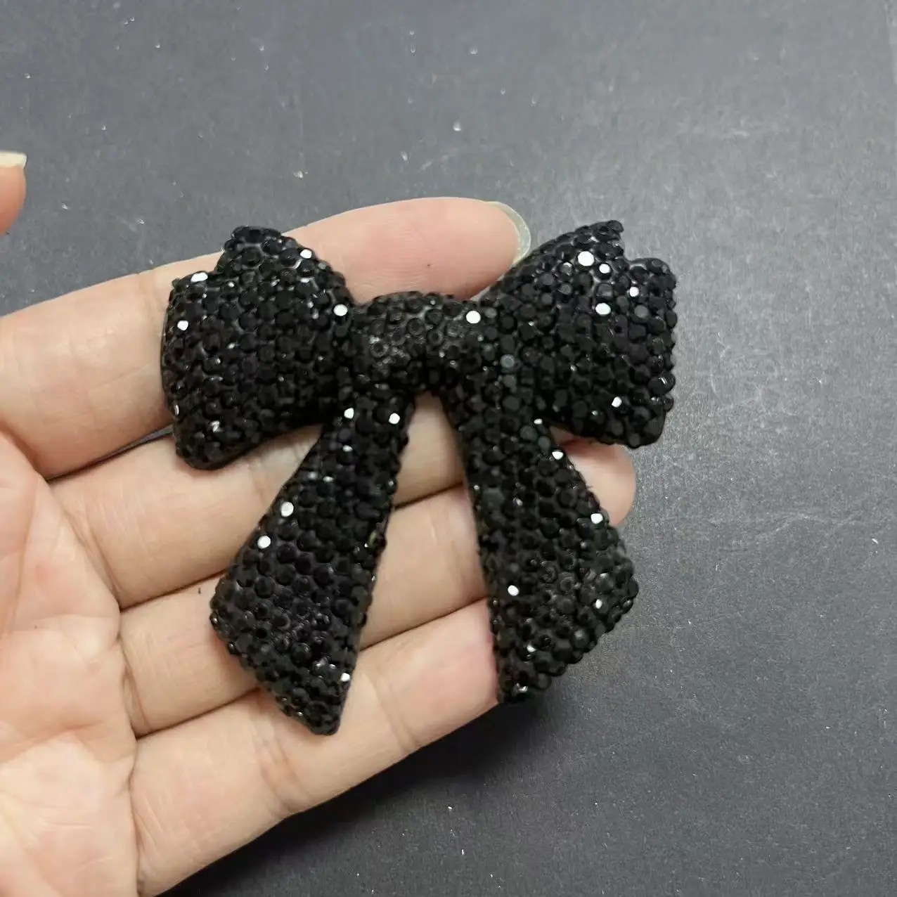 Y2K 2Pcs Blling White Pink Rhinestone Star Big Bow Money Dollar Sign Charms Resin Junk Phone Case Diy Crafts Ornament