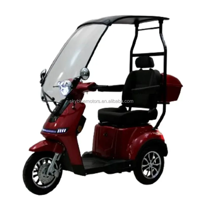 EU Fashion Electric Tricycles Mobility Scooter With Roof Electric Motor Popular Electric Scooter For Seniors