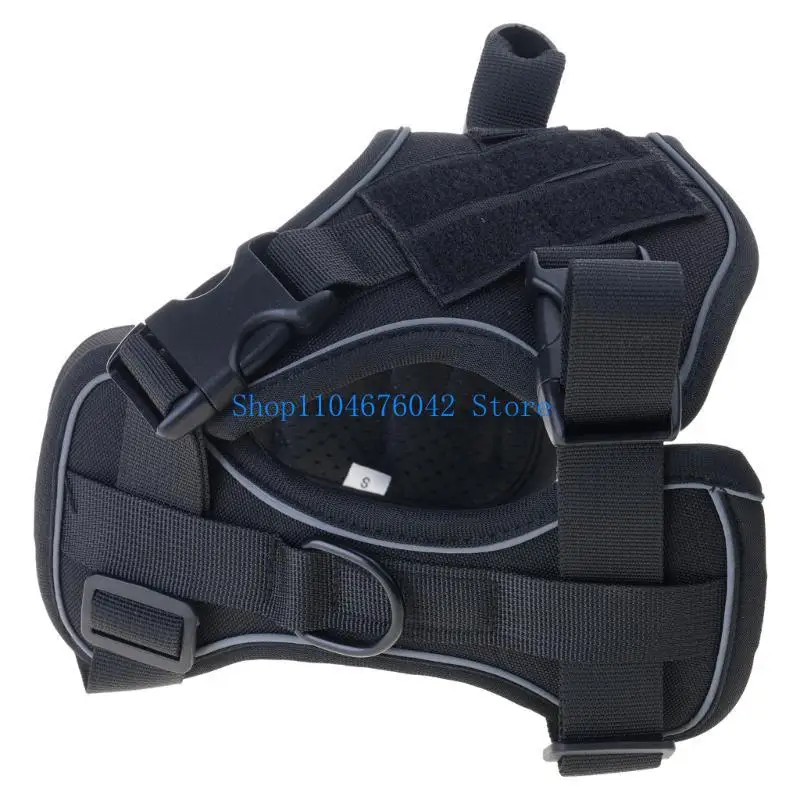 5asd Breathable Adjustable Dog Harness Tacticals Vest for Hiking Camping Daily Walks Secure Control Comfortable Training Gear
