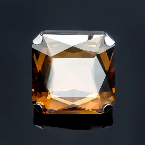 विंटेज स्क्वायर स्फटिक बड़ी अंगूठियां महिलाओं के लिए उंगली सजावट शादी क्रिस्टल ओपन रिंग समायोज्य आभूषण सहायक उपकरण 8 best sales बड़े आकार की अंगूठी - №6