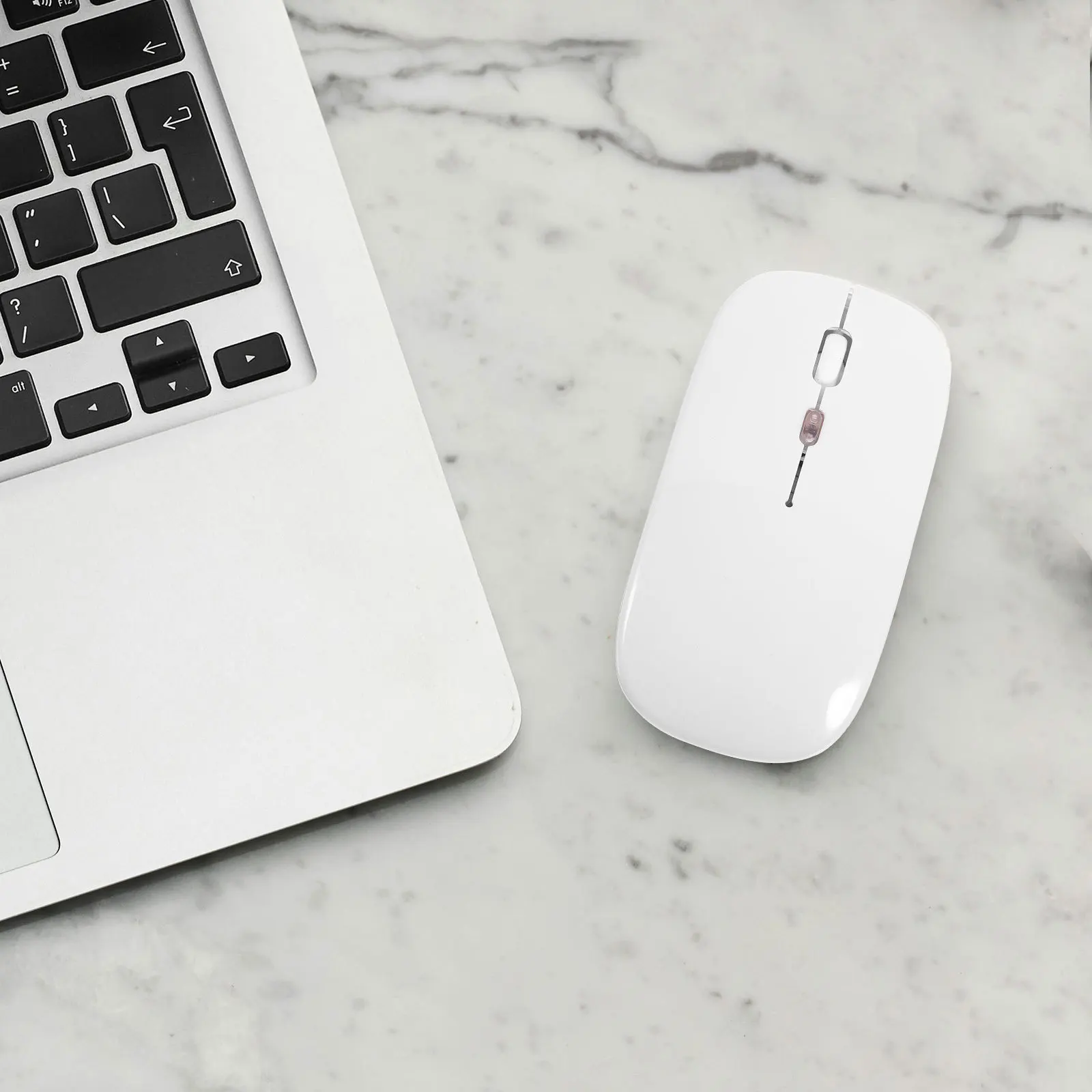 

2.4g Wireless Charging Mouse Ultra-Thin Silence 30 Days Standby Time 10m Distance Portable ABS Material