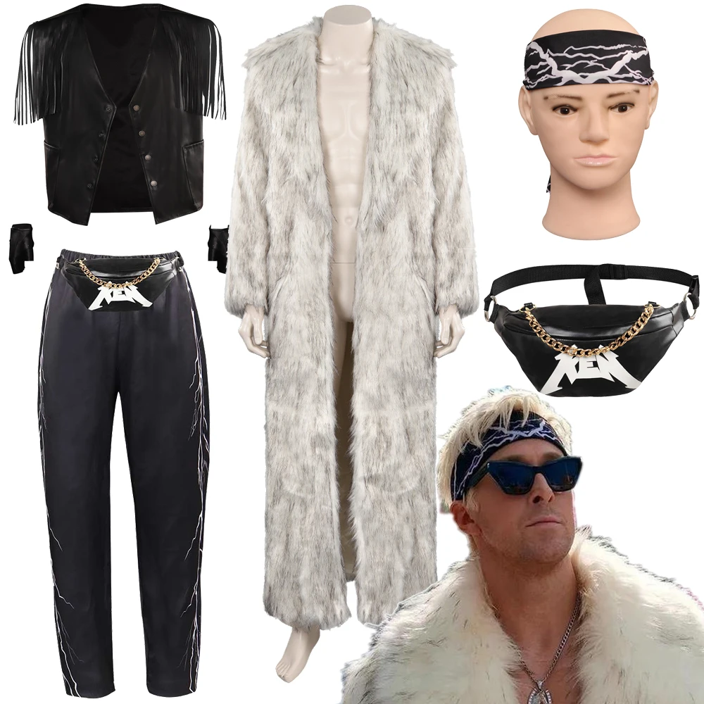 

Кен Косплей Костюм Фэнтези Пальто Сумка Ожерелье Одежда Брюки Хэллоуин Карнавальный Костюм Для Взрослых Мужчин Модные Аксессуары Для Ролевых Игр