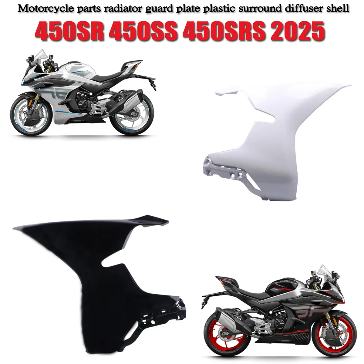 

Radiator left right protective panels decorative panel cover outer Fit For CFMOTO 450SR 450SS 450SRS CF450-6-9 2025