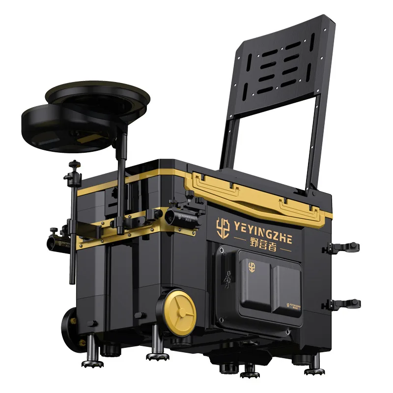 New Wheeled Hard Fishing Box Full Set New Portable Multi-functional Fishing Box Table Fishing Box Fish Bucket 낚시 상자를위한 낚시 장비