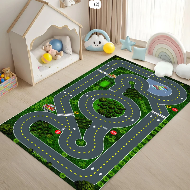City Road Track Print Area Rug - Commercial Road Printing recension och pris