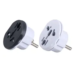 2 Round Pin Socket Europe Plug Plug Converter 16A 250V AU UK CN US To EU Plug Power Plug Adapter EU Plug EU Plug Adapter