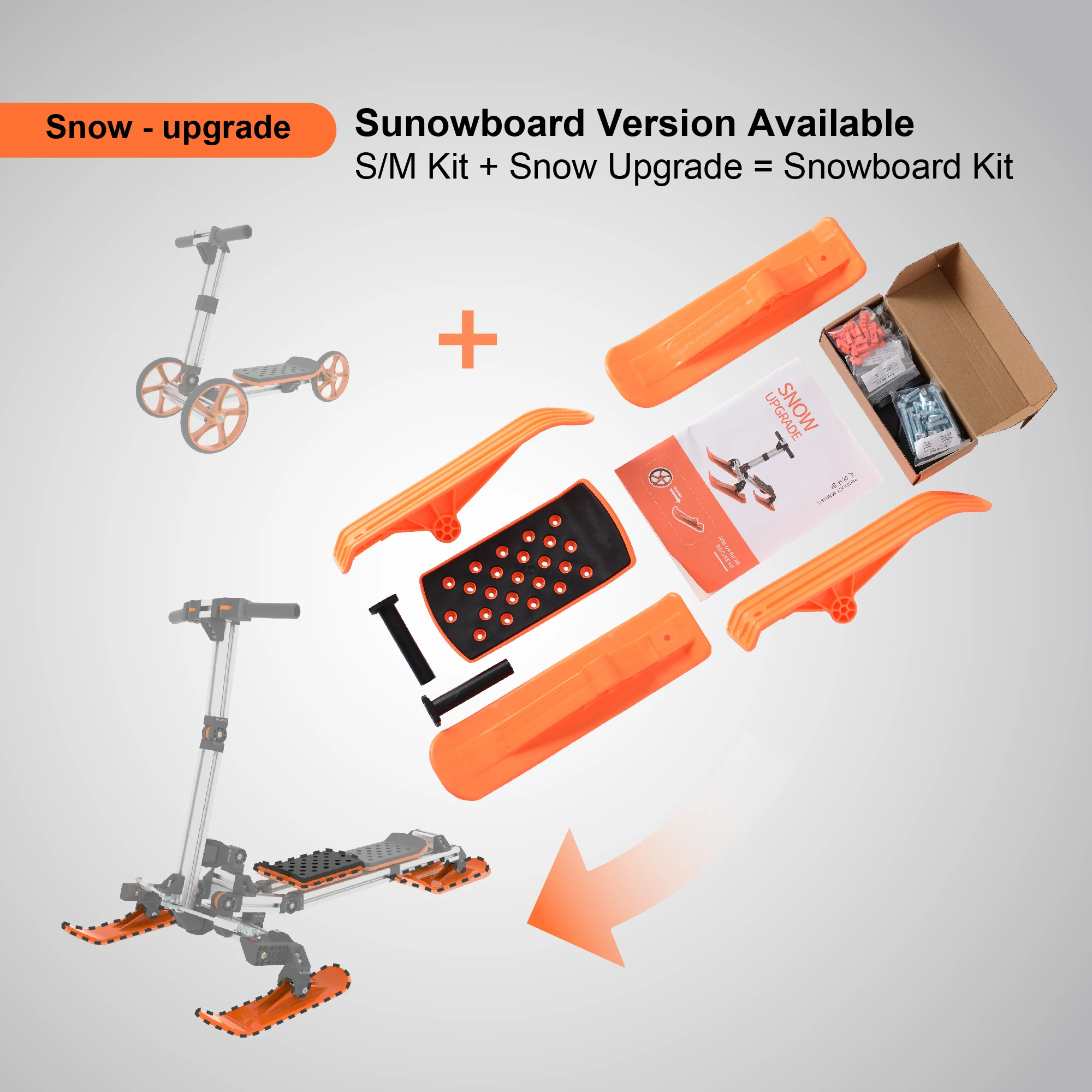 Kidrock Snow Upgrade-Paket für S-Kit/M-Kit/L-Kit/Go-Kart