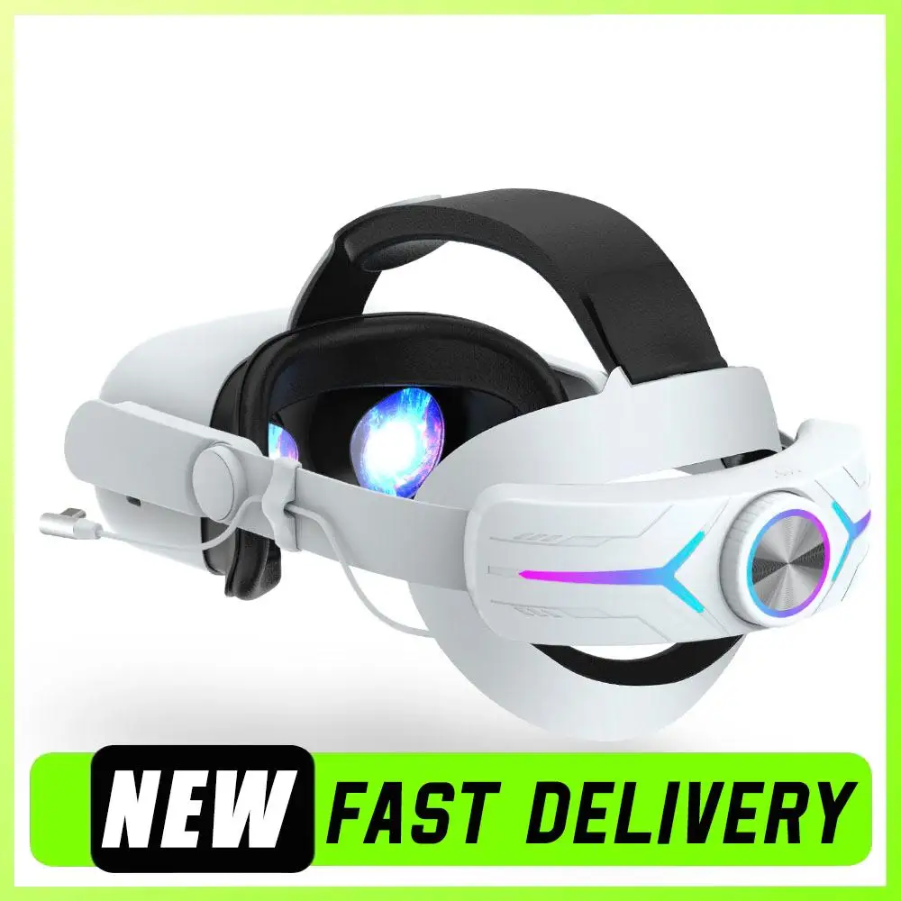 RGB حزام الرأس بطارية قابلة للتعديل حزمة النخبة حزام البطارية 8000mAh تمديد 8h وقت اللعب ل Meta/Oculus Quest 2 ل Meta Quest 2 #6
