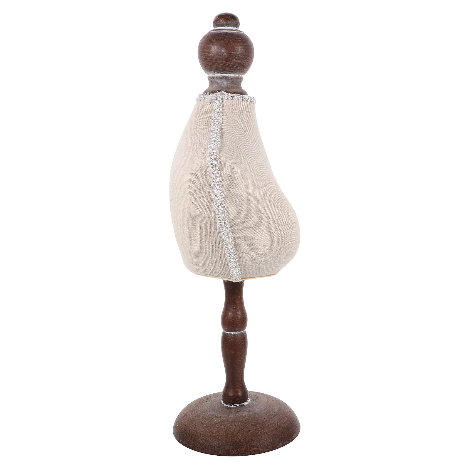 

Shoulder Neck Jewelry Display Stand Vintage Style Sturdy Base For Necklace Organizer Retail Store Trade Show Bust Rack