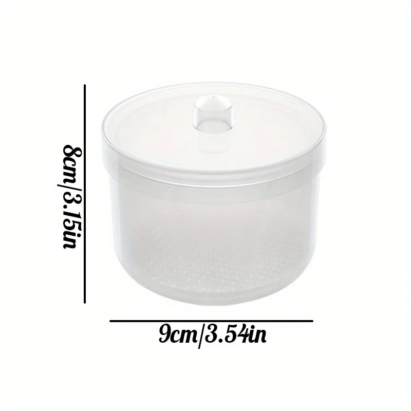 Nail polishing head cleaning and disinfection box with filter high temperature disinfection soaking box