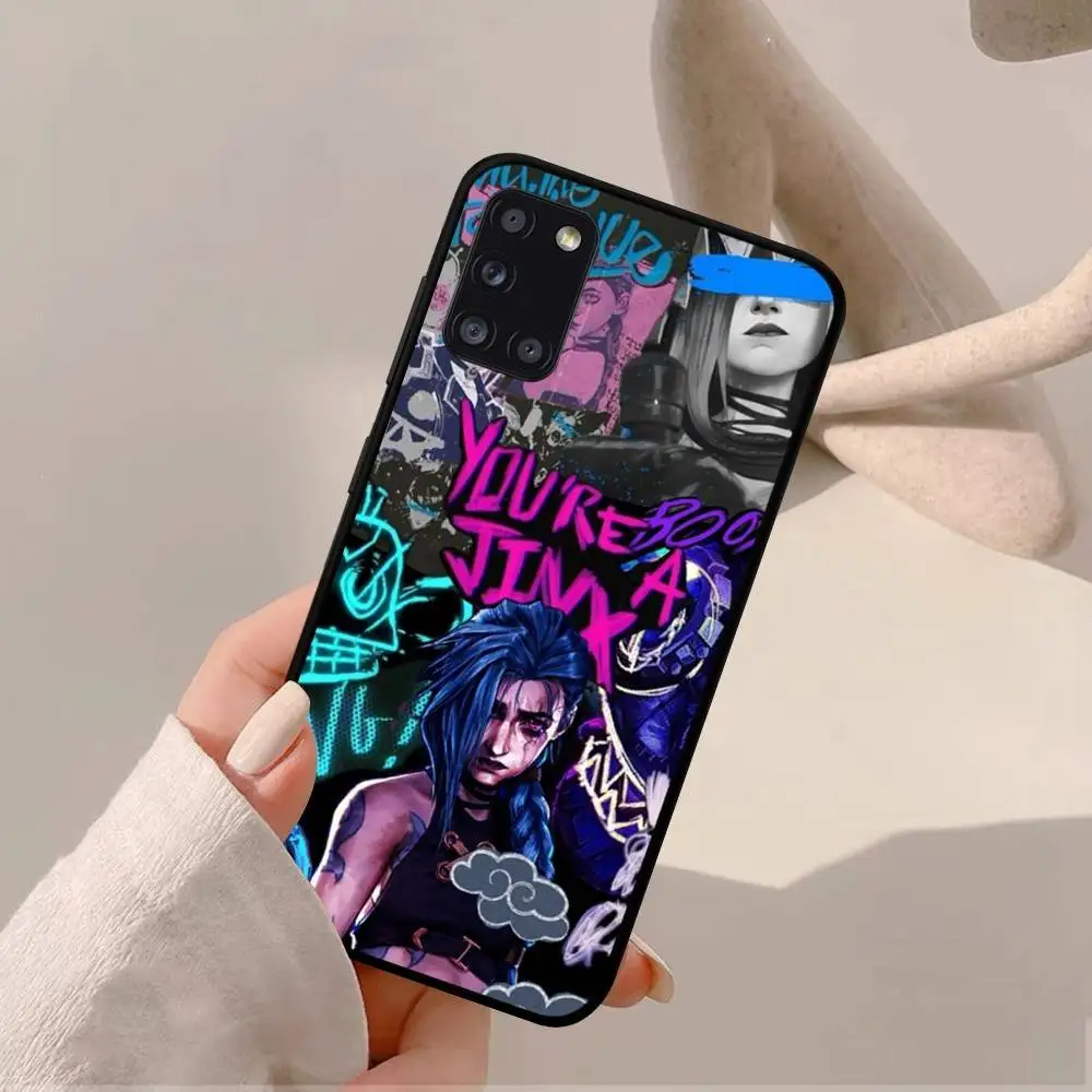 League of Legends L-LOL Jinx Capa de telefone para Samsung A 52 53 21 32 13 12 71 31 51 40 72 73 70 22 42 50 30 20 21 shell