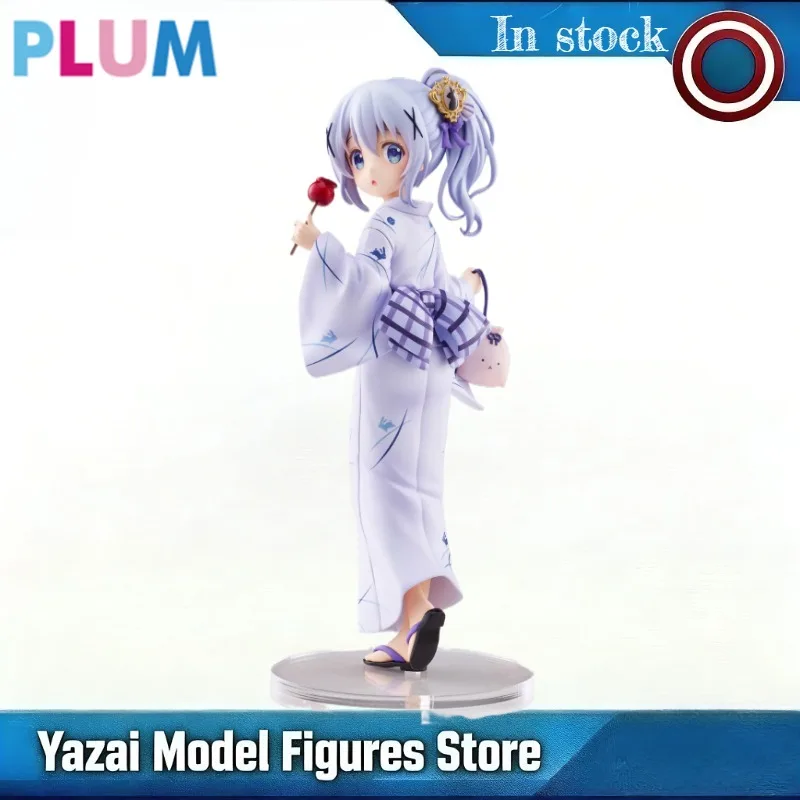 

В наличии Оригинальная фигурка PLUM Is The Order A Rabbit Kafuu Chino BLOOM Summer Festival Ver 1/7 22см, ПВХ, аниме-фигурка, игрушка, подарок, украшение