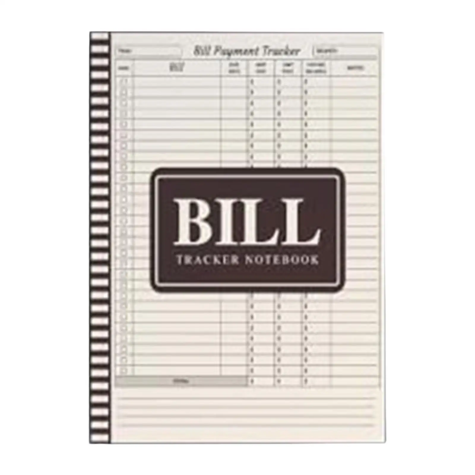 Bill Tracker Notebook Journal Manage Money Effectively Monthly Bill Payment