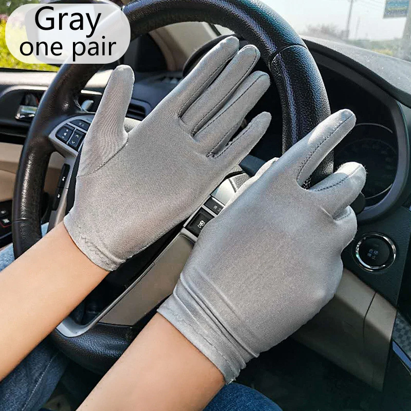 

6Styles Dust-proof Thin Stretch Driving Sunscreen Short Gloves Casual Women Wedding Party Performance Hand Decoration