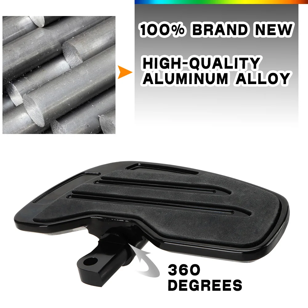 

Motorcycle Foot Rest Rider Footboard Driver Floorboard Wide Footrest For Harley Sportster XL883 1200 X48 Dyna Touring Softail