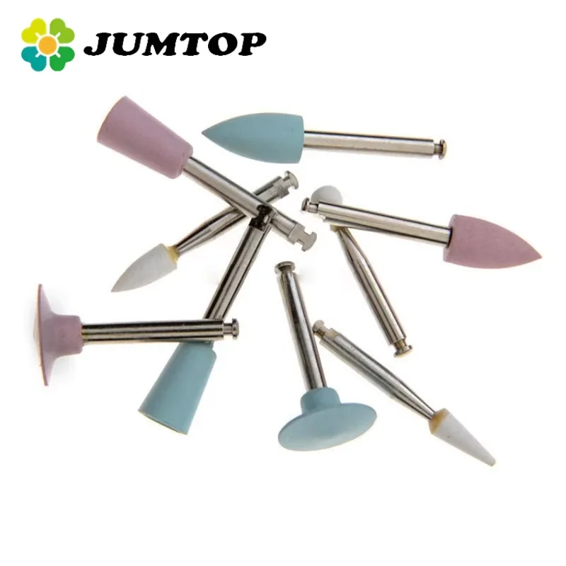 

JUMTOP 9Pcs Dental Composite Polishing Kit Resin Sanding Polishing Set for Low Speed Handpiece Contra Angle Dentistry Materials