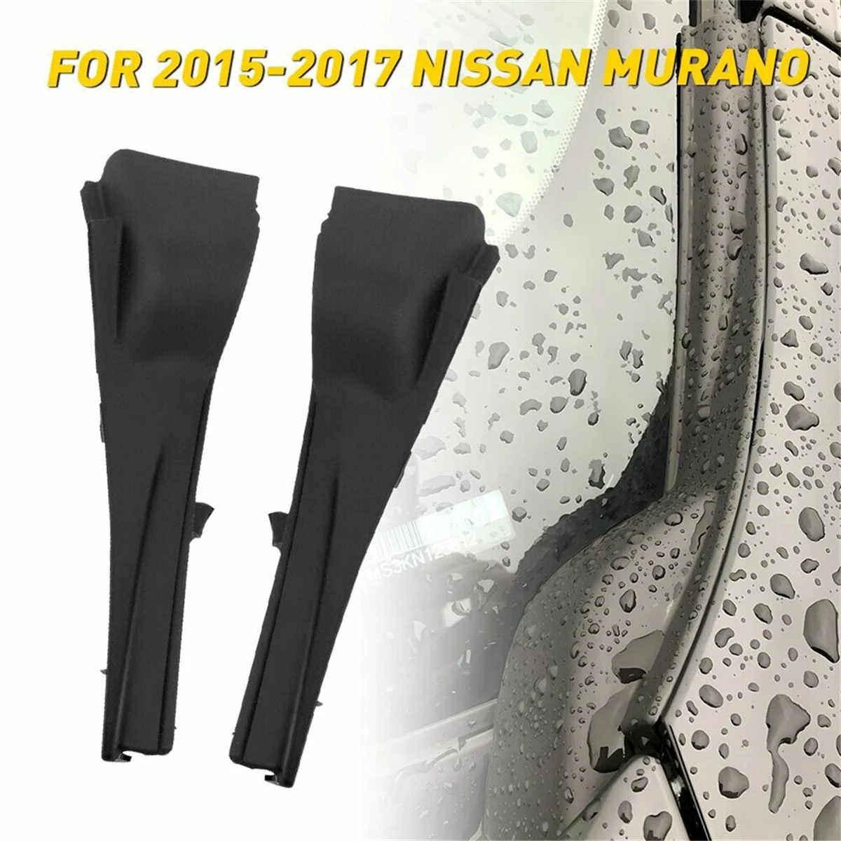 

1Pair Corner Windshield Wiper Cowl Cover for Nissan Murano 2015-2017 66894-5BC0B