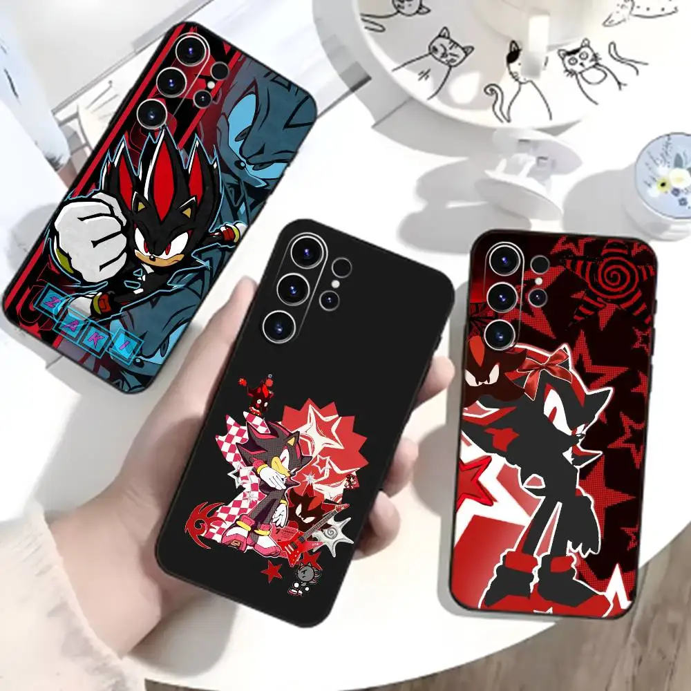 

G-Shadow the Hedgehog Phone Case For Samsung S26,S25,S24,S23,S22,S30,S21,Ultra,Plus,FE 5G Black Soft Cover
