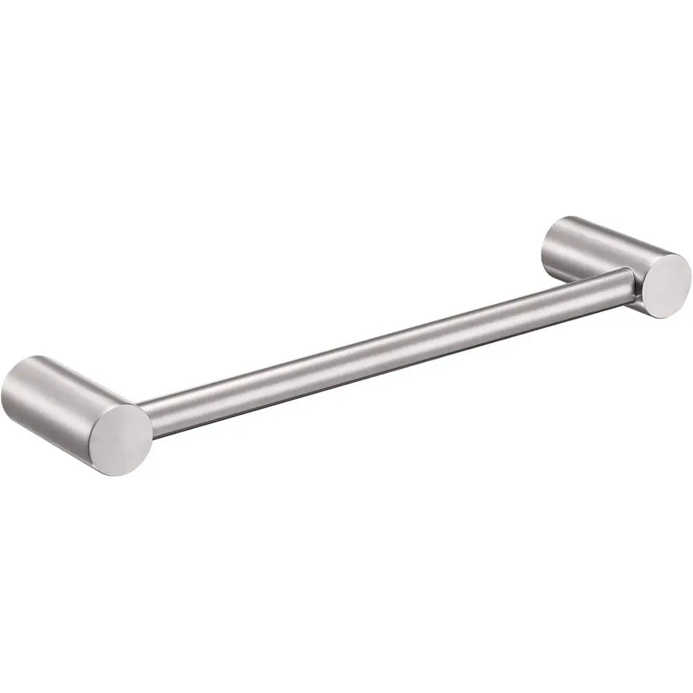 

12-Inch Wall Mounted Brushed Nickel Hand Towel Holder Rack, Stainless Steel Bathroom Accessory