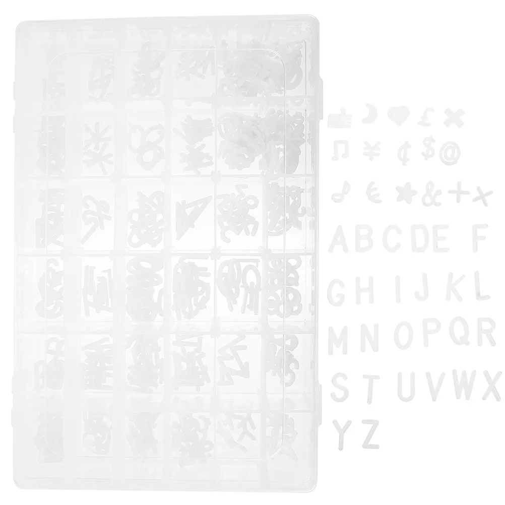 2 ชุดตัวอักษรพลาสติกสำหรับกระดานข่าวติดตั้งง่ายตกแต่งบ้านอุปกรณ์การสื่อสารสำนักงาน