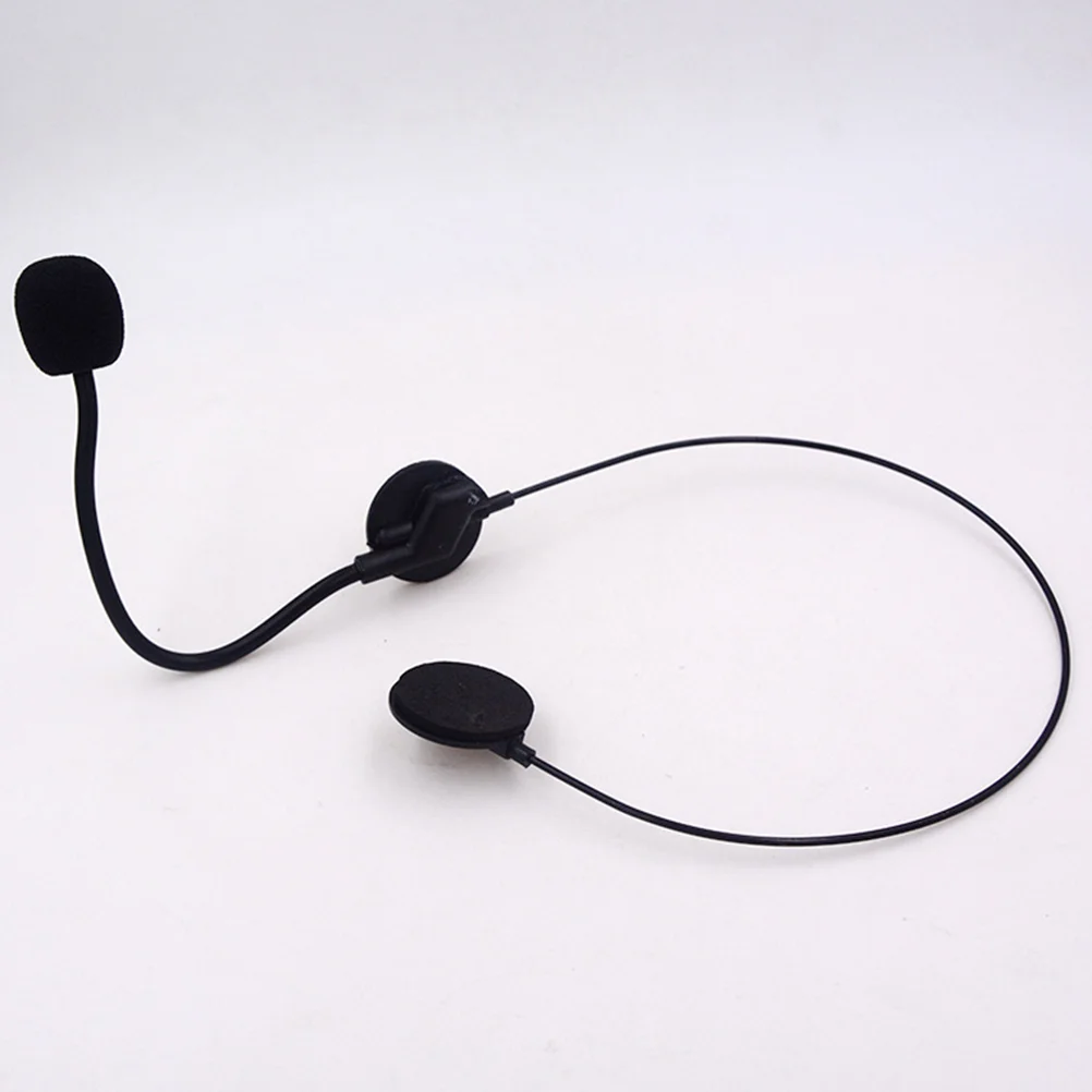 6 Pcs Toy Microphone Microphones Cosplay Headset Pretend Prop Props for Party Plastic Black