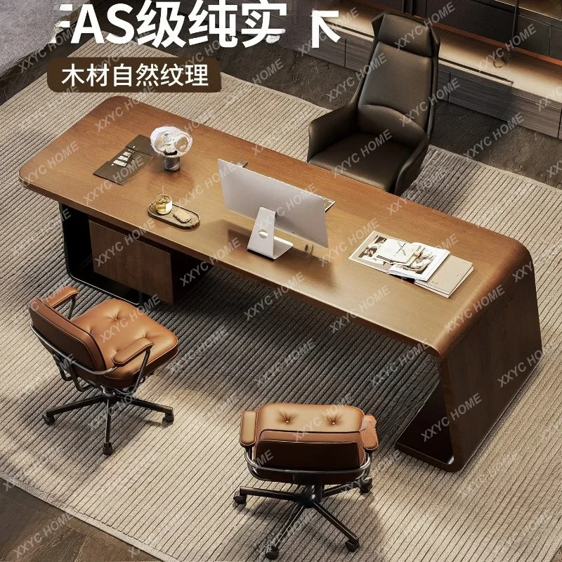 XX Light Luxury Executive Desk Chair Set Boss Office Table Manager Desk Modern Simple