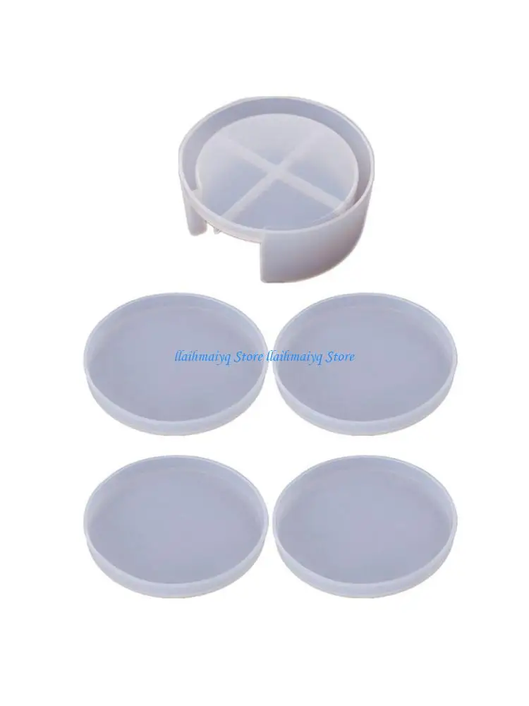 573B 5 Pcs Diy Coffee Molds with Storage Box Mold Silicone Tray Mold