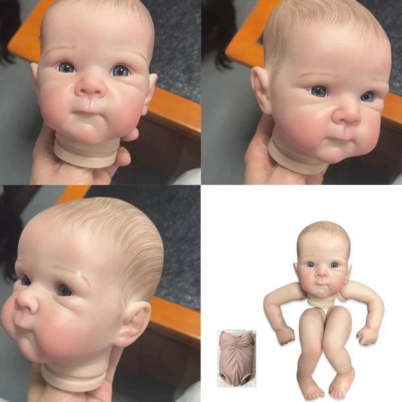 

18in Reborns Baby Doll Mold DIY Realistic Baby Mold Moving Arm & Leg Soft Cuddle Doll for Toddler Birthday Gift Handmade