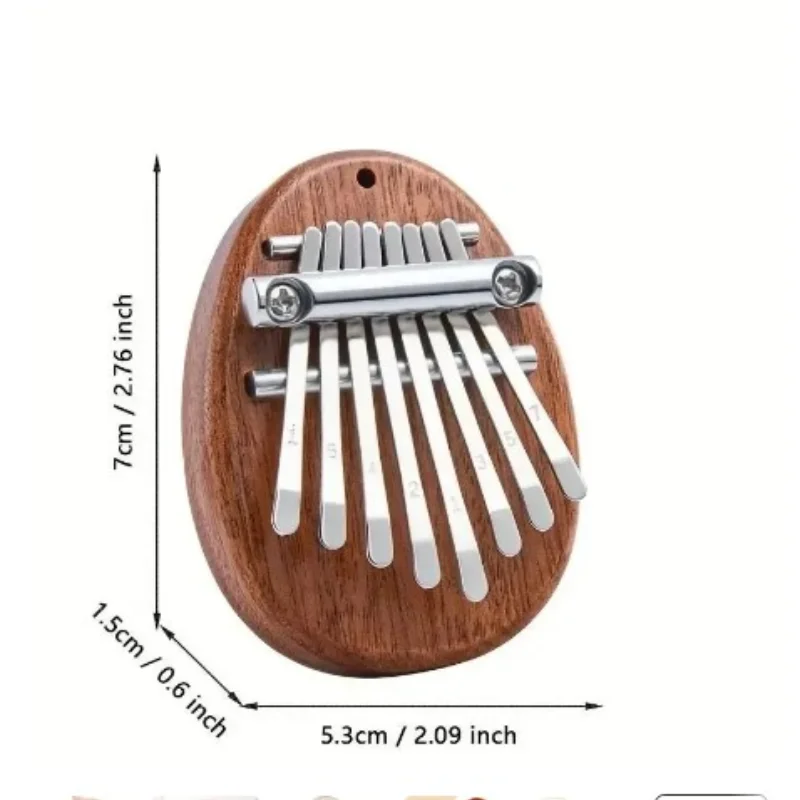 New 8-tone Mini Thumb Piano Solid Wood Five-finger Piano Portable Beginner Finger Piano Musical Instrument Style