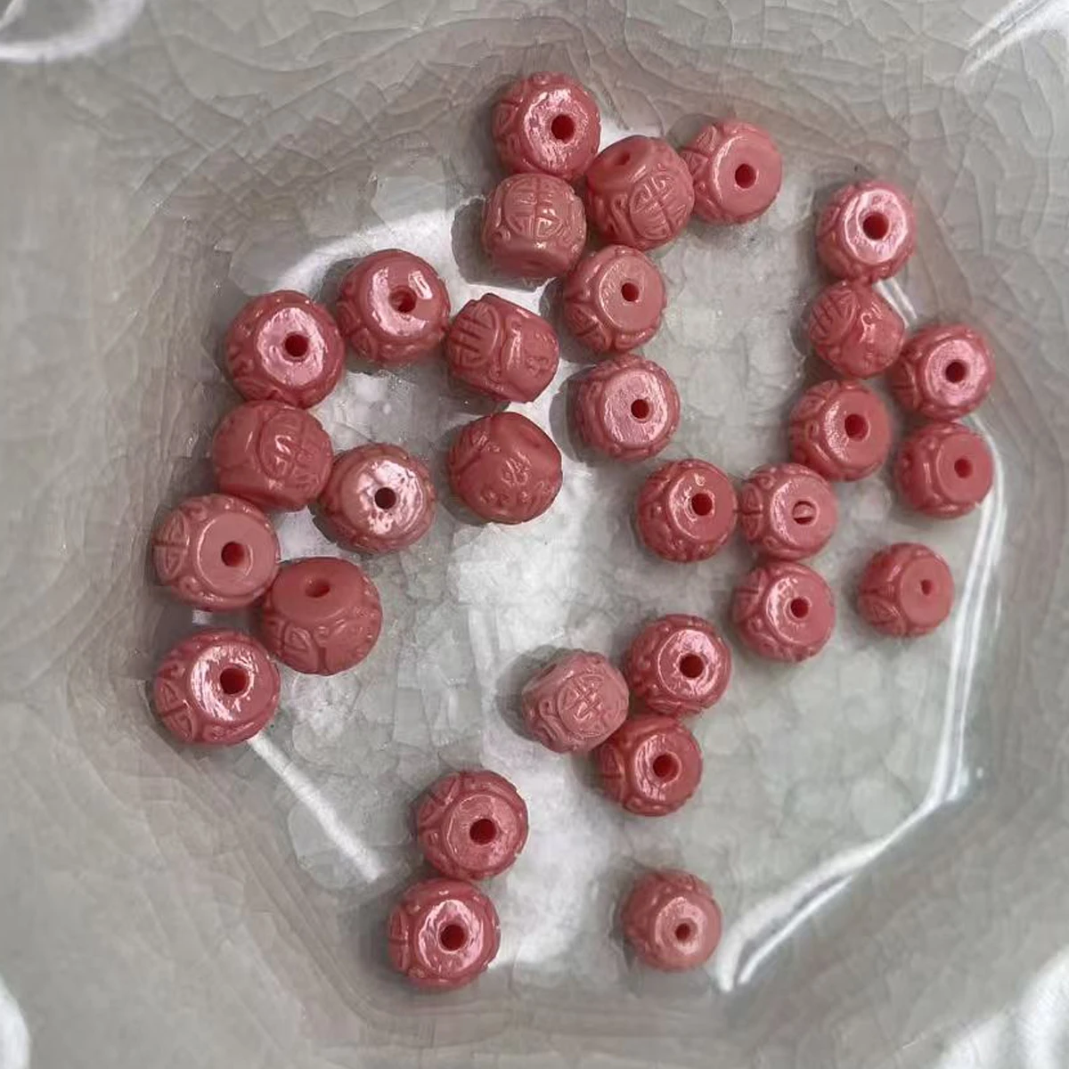10pcs 7.2x8.7mm Abacus-Shaped Beads Colored Natural Shell Semi-Finished Beads for Jewelry Making DIY Women Necklaces Accessories