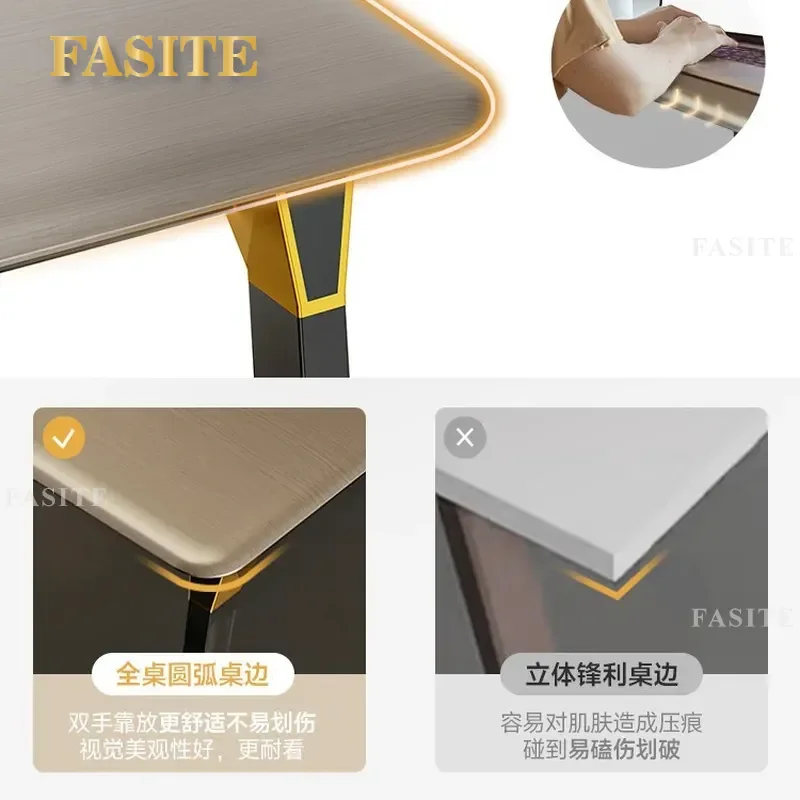 For Office Staff Desk and Chair Set Simple Modern Light Luxury Financial Workstation 2 Person Manual Combination Ergonomic