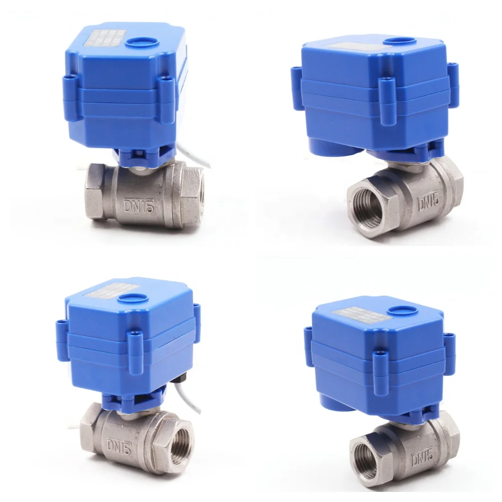 

2 Way CWX-15N Mini Electric Actuator Motor Operated Ball Valve