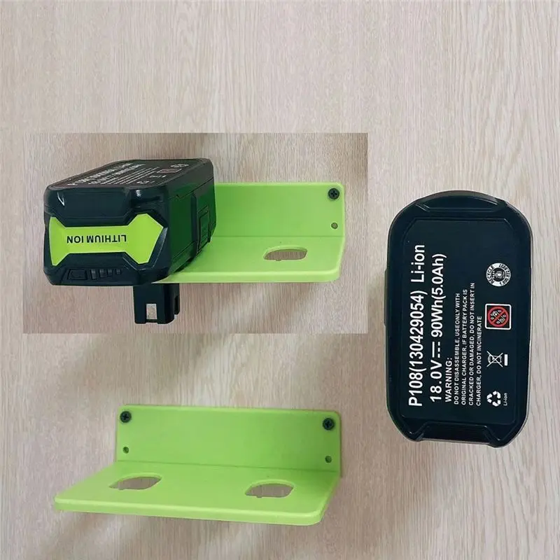 

Y17A 1 шт. Кронштейн-держатель для аккумуляторов Ryobi 18V NiCd Lithium P107 P108, настенное крепление, подставка для хранения