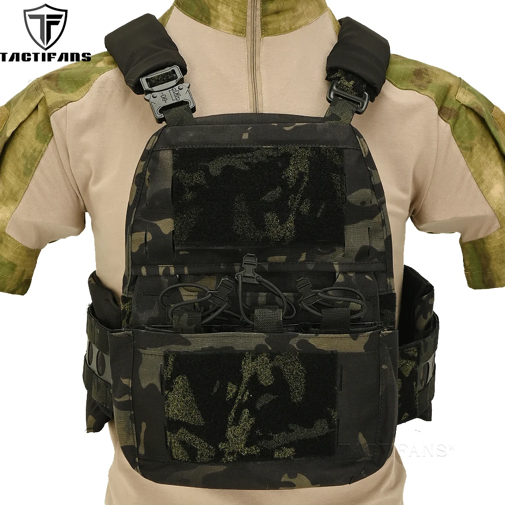 

Tactical Hunting FCPC V5 Vest Plate Carrier DOPE Front Flap Assult Cummerbund Padded Shoulder Airsoft Ferro Style Vest