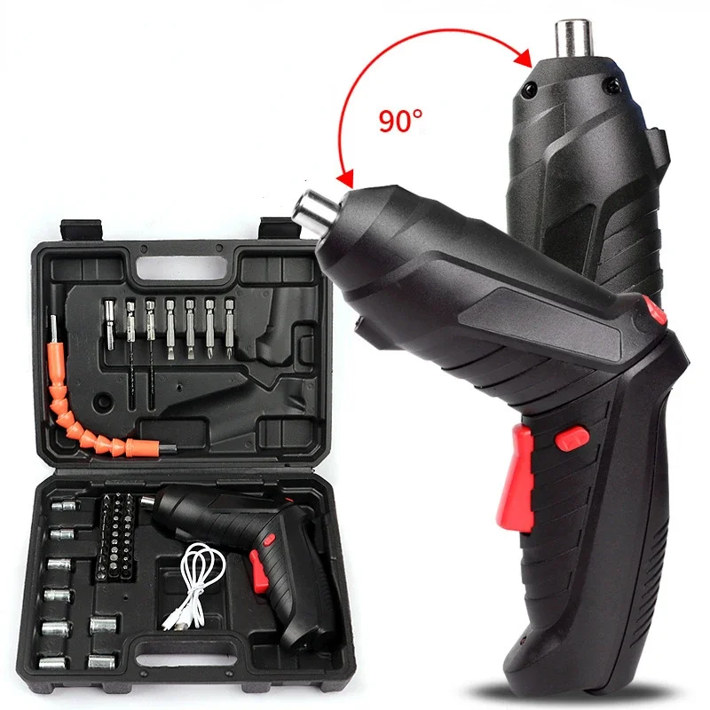 

Mini Wireless Electric Drill Screwdriver Set Electric Household Electric Screwdriver Rechargeable Cordless Impact Drill