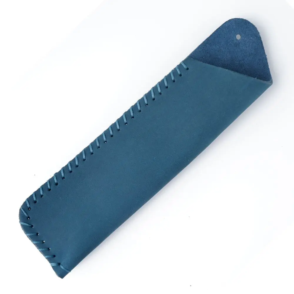 Vintage Bleistifthalter Rindsleder Federmäppchen Handgefertigte High-End-Stifthülle Tasche DIY Leder Leder Stifttasche Briefpapier
