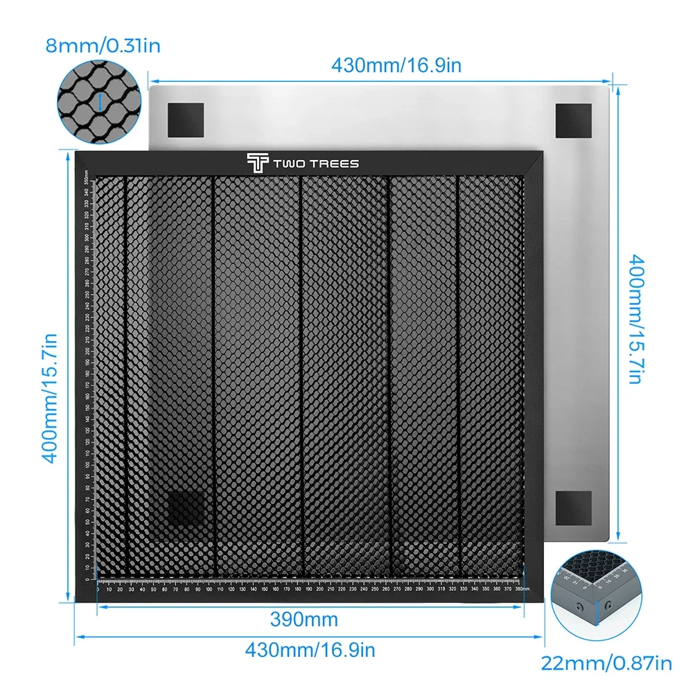 TWOTREES Co2 Laser Honeycomb Bed Laser Equipment Honeycomb Working Table For Sculpfun XTOOL CO2 Cutting Laser Engraver Machine